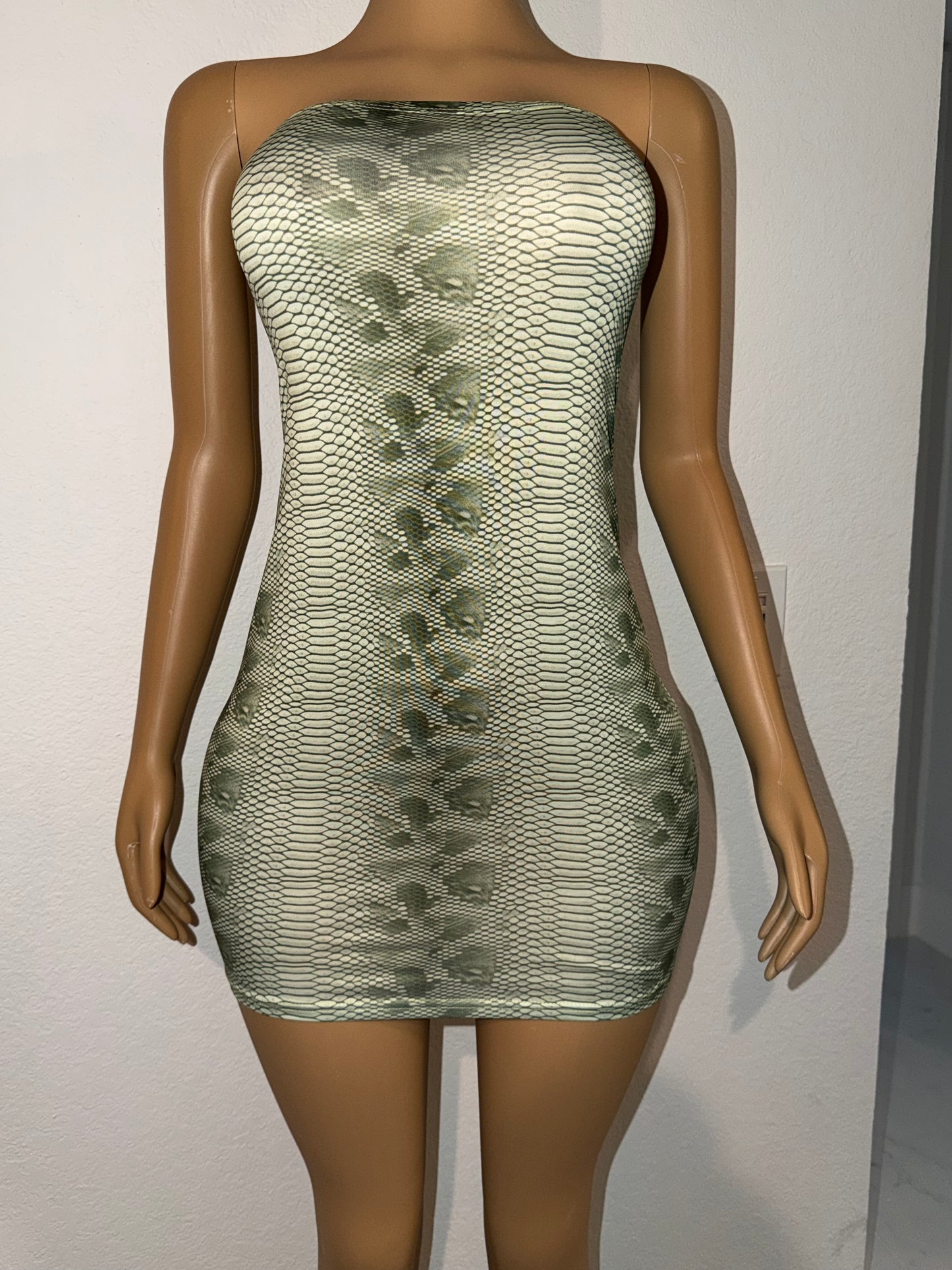 Snake Him Tube Dress