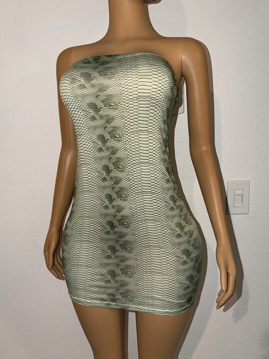 Snake Him Tube Dress